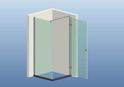 智能淋浴房平开门铰链电动门 科技与美学的完美融合